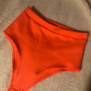 High Waisted Coral Booty Rave Shorts-NEW